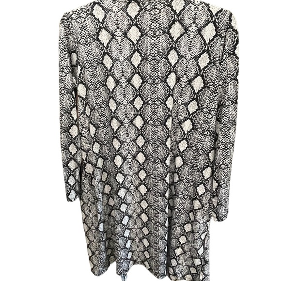 TEXAS TRUE THREADS Women's Western Snake Print Lightweight Cardigan Duster Lg - Picture 13 of 13